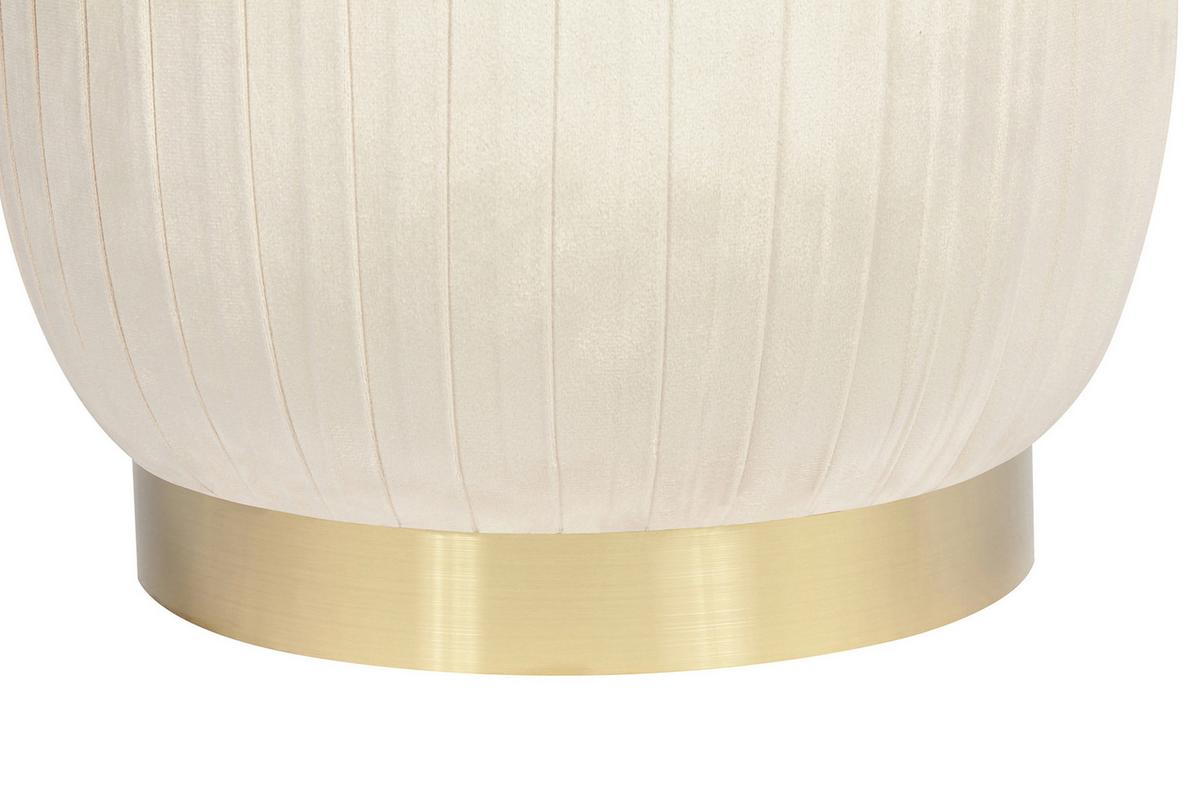 Taburetka krémová/zlatá - zlatá/krémová, Design, kov/plast (43/42/43cm)
