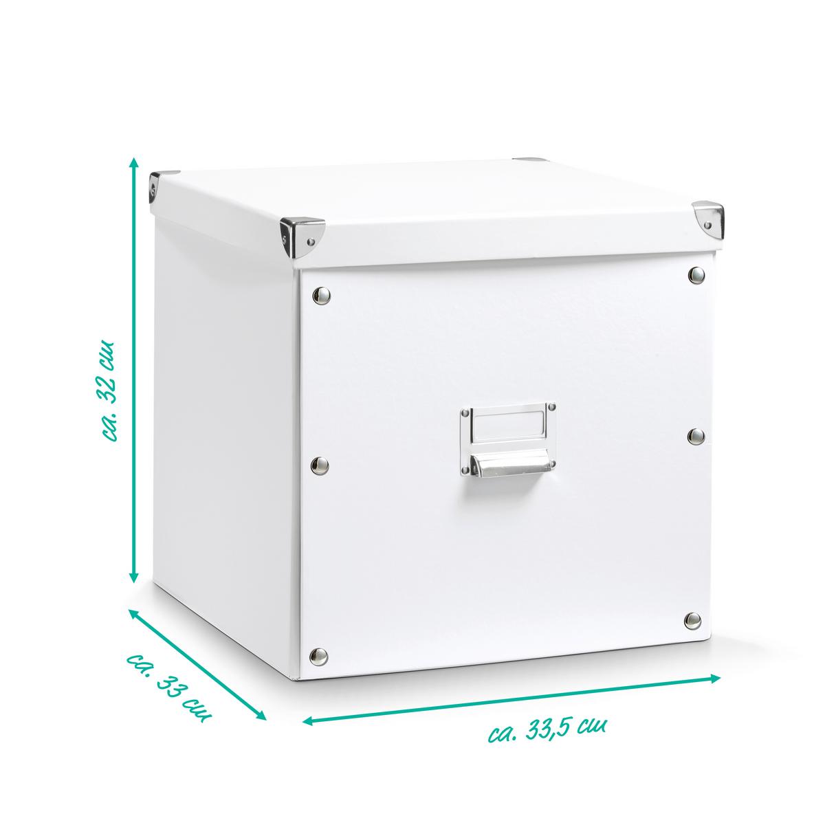 Aufbewahrungbox mit Deckel 33,5x33x32 cm - Basics, Karton (33,5/33/32cm)