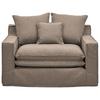 Sessel Aurora - Schwarz/Braun, Trend, Textil (129/92/105cm) - Livetastic