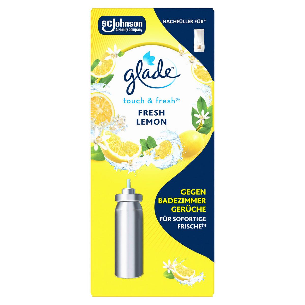Raumduft-Nachfüllung Touch & Fresh Lemon - Weiß, Basics (2,5/7/2,5cm) - Glade