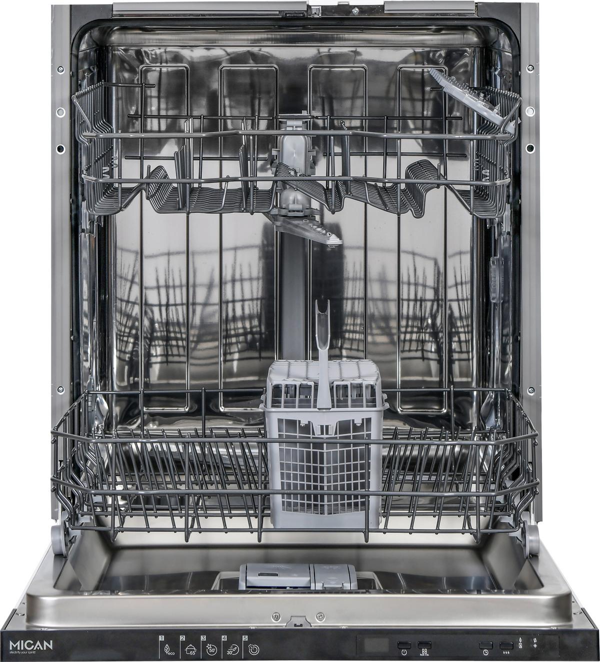 Geschirrspüler Gsv60d - Schwarz/Weiß, Basics, Metall (59,8/82/55cm) - Mican