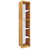 Aktenregal Lona Buchefarben, B: 35 cm - Buchefarben/Weiß, MODERN, Holzwerkstoff (35/183/37cm) - MID.YOU