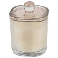 Svíčka KALI - krémová, přírodní materiály/sklo (8,1/11,3/8,1cm) - Mömax