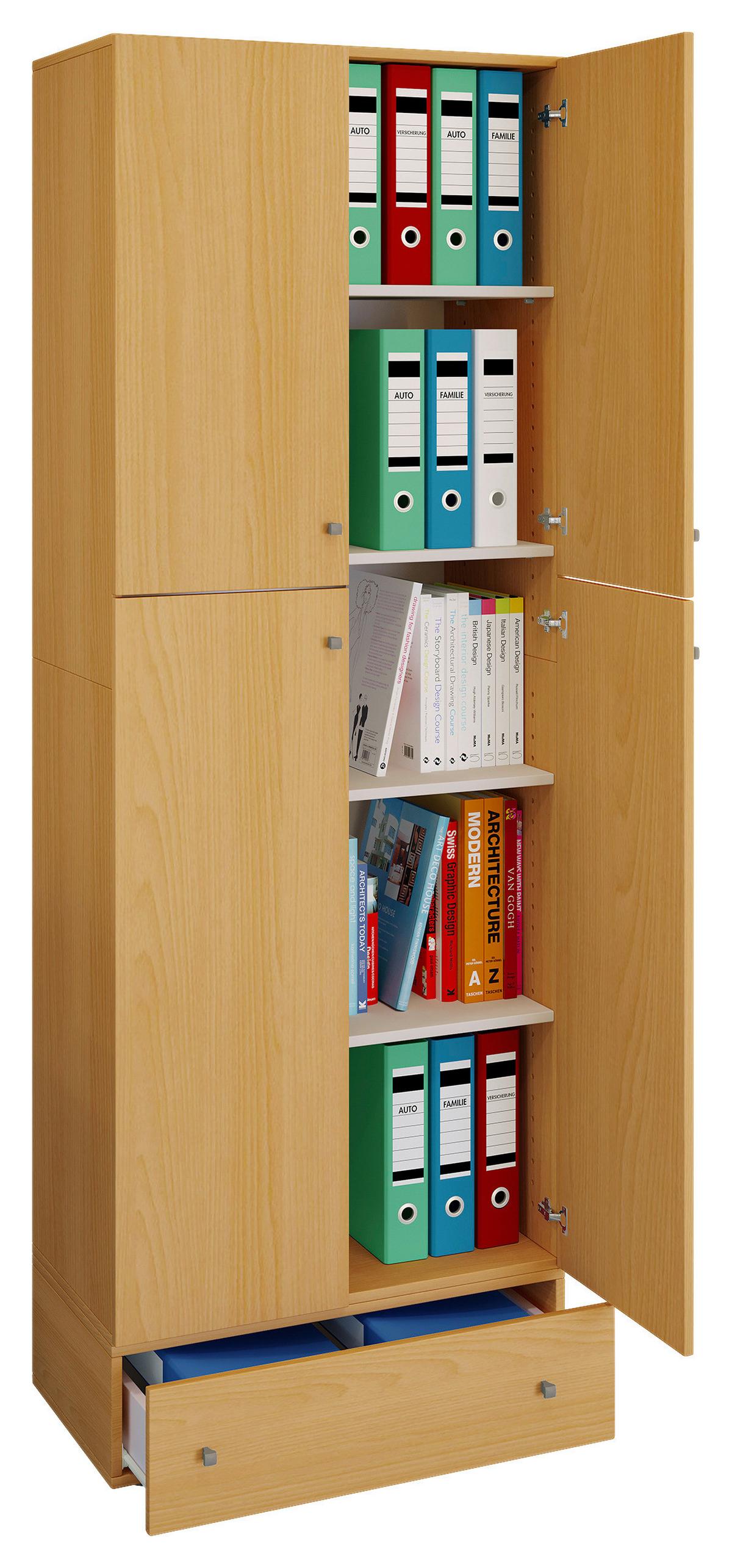 Aktenschrank Lona Buchefarben B: 70 Cm - Buchefarben, MODERN, Holzwerkstoff (70/200/39cm) - MID.YOU