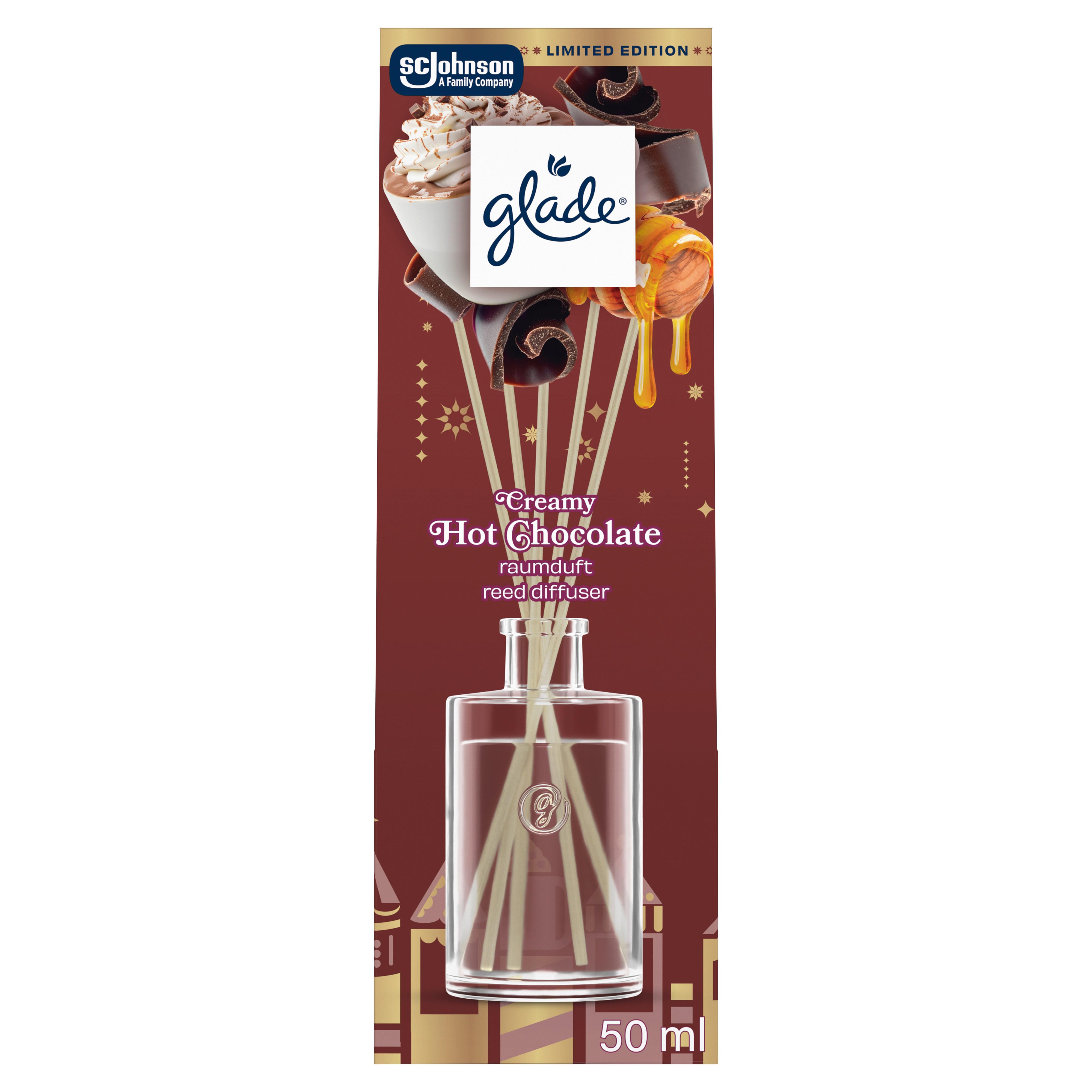 Raumduft 50ml Hot Chocolate - Transparent/Ahornfarben, Basics, Karton/Glas (5/20cm)