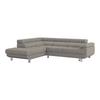 Ecksofa Savona - Graubraun, MODERN, Textil (230/270cm) - Ondega