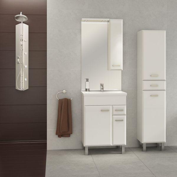 Magasszekrény Milan - fehér, Konventionell (35/173/30cm)