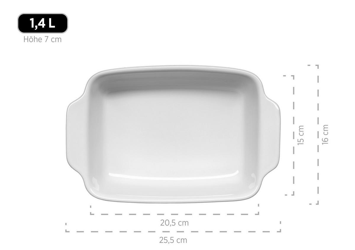 Backformenset Kitchen Time Rechteckig 2er-Set - Beere, Basics, Keramik (37/30,5/15,5cm) - Mäser