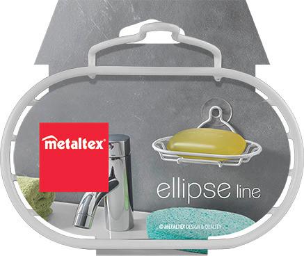 Szappantartó "ellipse" - fehér, Konventionell, fém