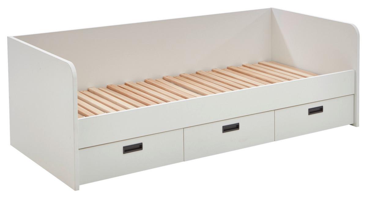 VÝSUVNÁ POSTEL BIANCA - bílá, Konvenční, dřevo/kompozitní dřevo (90-180/200cm)
