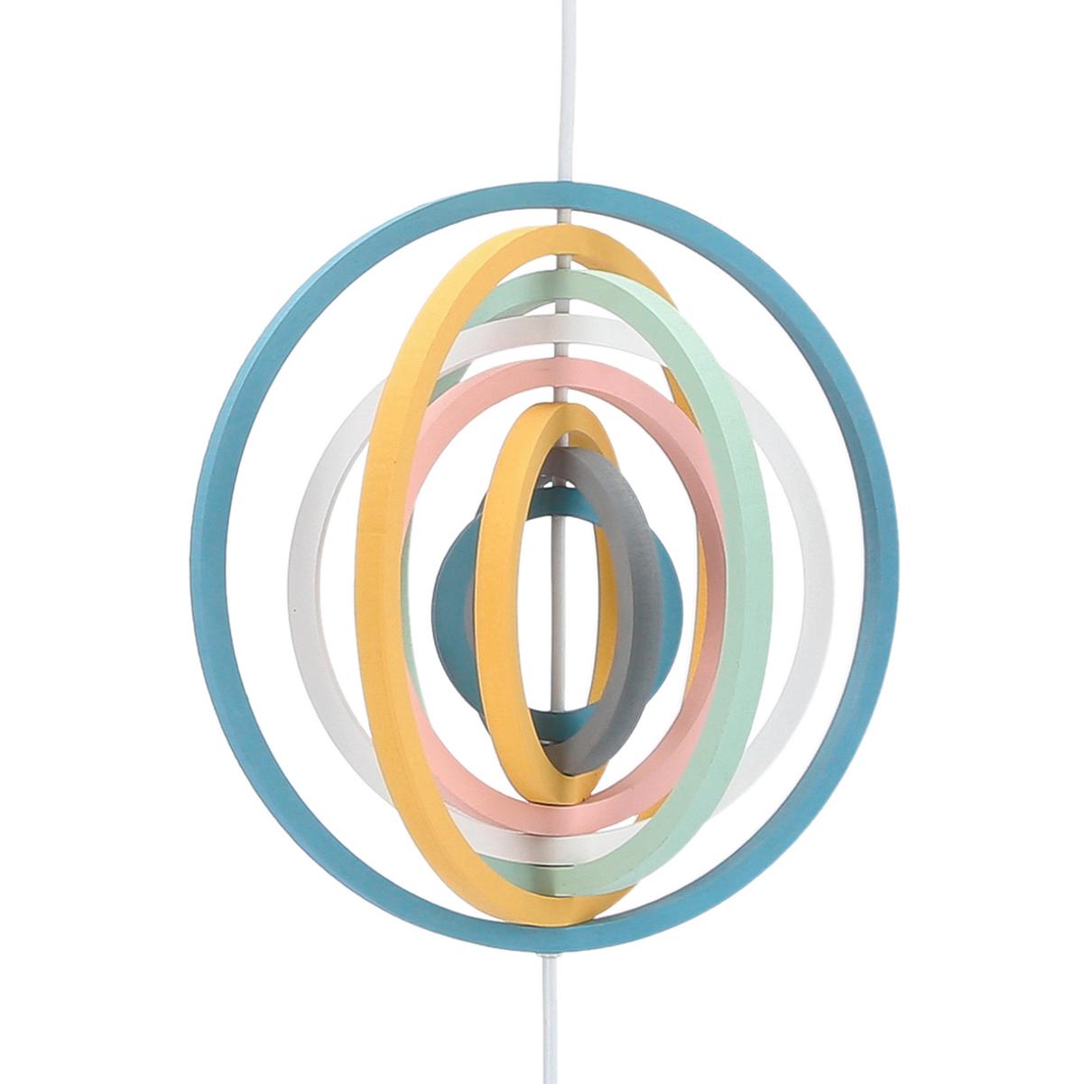Kinderhängeleuchte 31-12043 Single H8 - Multicolor, Basics, Holzwerkstoff/Metall (27/10/90cm)
