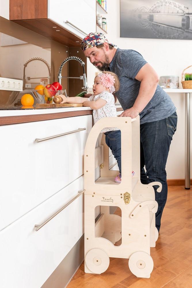 Kombihochstuhl mit Geländer