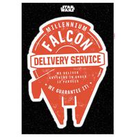 Wandtattoo Star Wars Delivery Service - Rot/Weiß, Basics, Kunststoff (50/70cm) - Komar