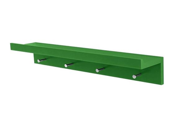 Hakenleiste Martina - Grün, MODERN, Holzwerkstoff/Metall (60/10/11,3cm) Hakenleiste Martina - Grün, MODERN, Holzwerkstoff/Metall (60/10/11,3cm)