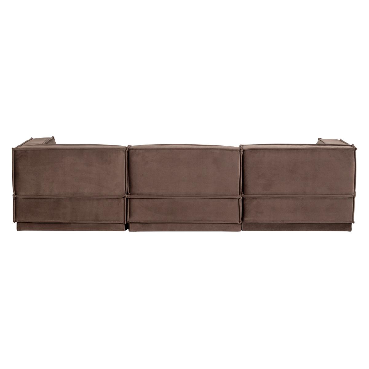 ECKSOFA Manu Braun 160x286cm - Braun, MODERN, Textil (160/286cm) - Livetastic