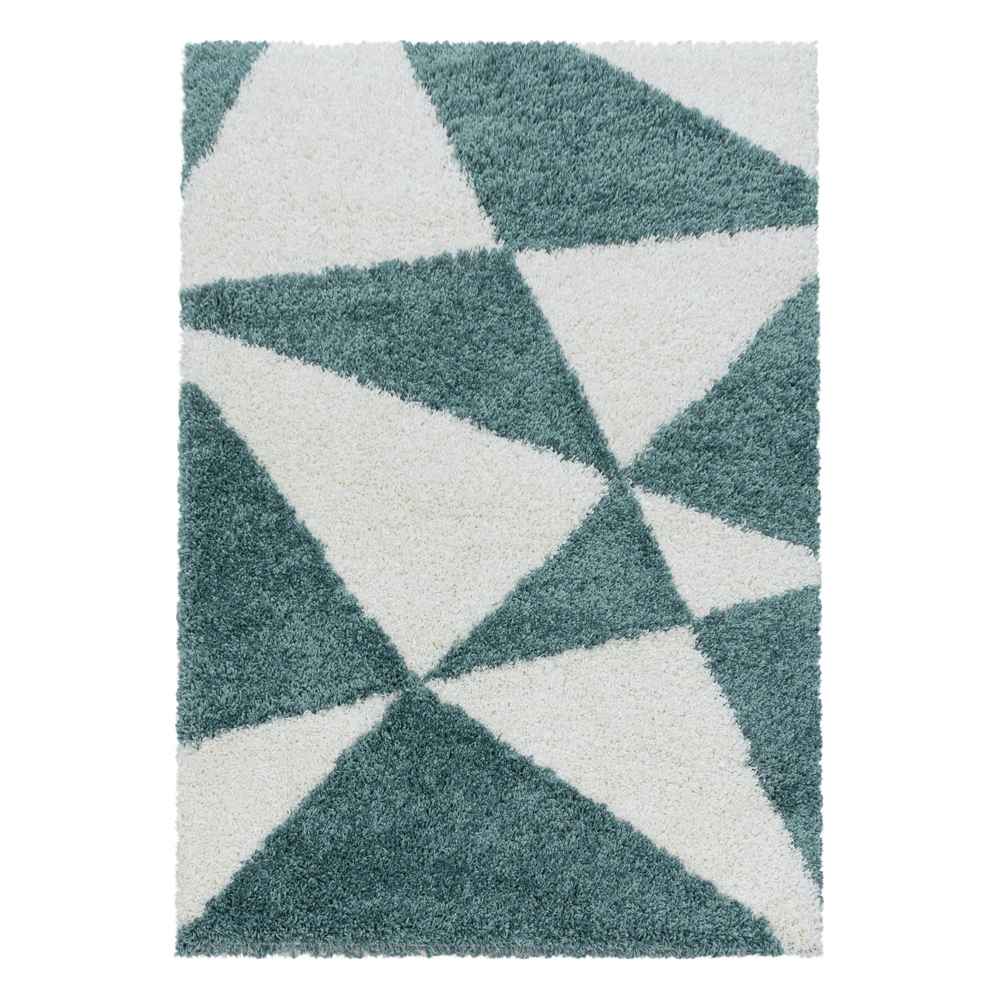 Teppich Läufer Blau Tango 80x250 cm - Blau, Design, Textil (80/250cm)