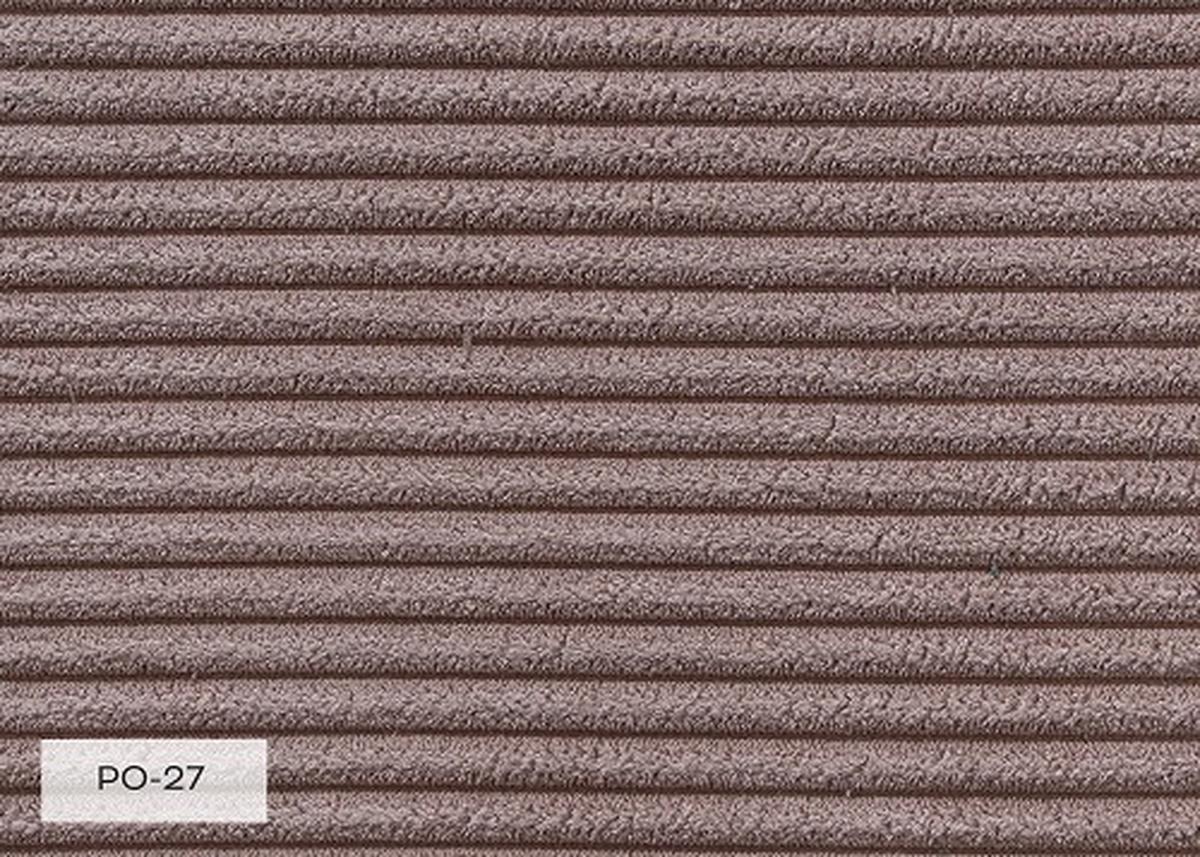 Rohová sedací souprava, starorůžová - starorůžová/černá, Design, kov/textil (232/90/154cm) - MID.YOU