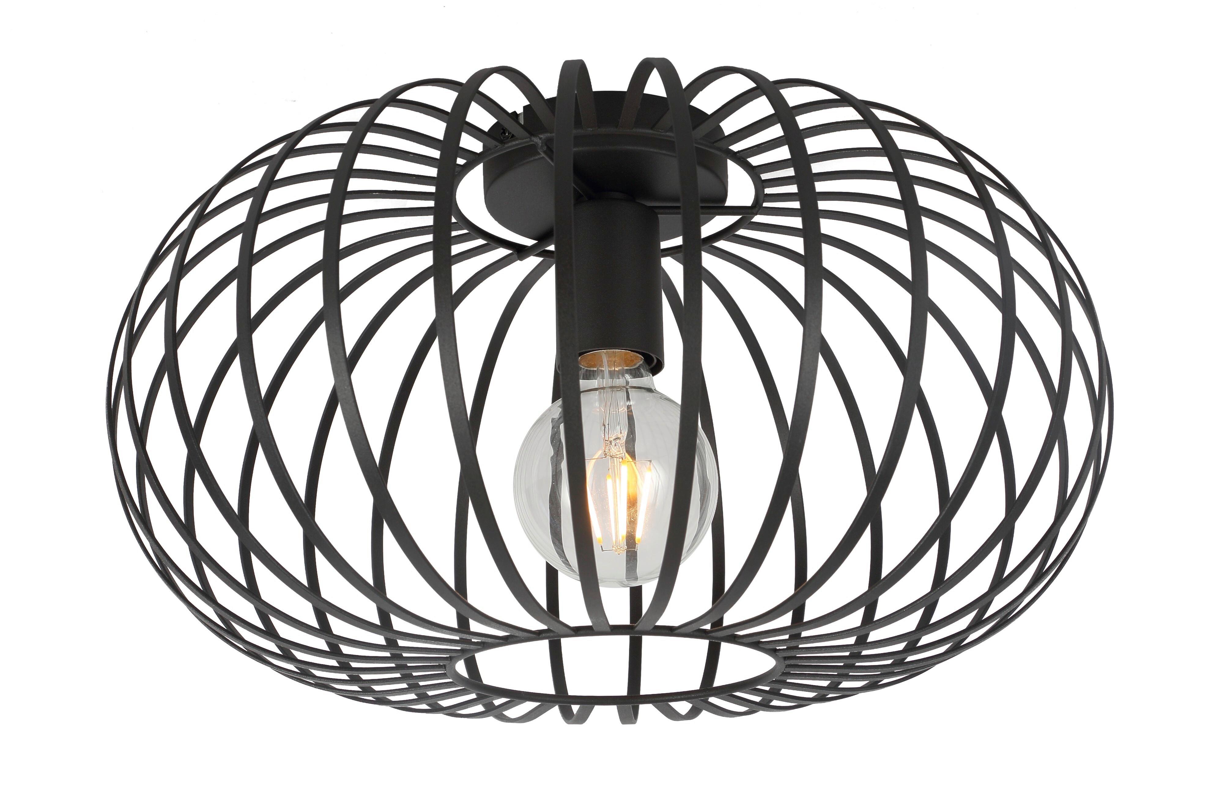 Deckenleuchte Corina - Schwarz, MODERN, Metall (39/22cm) - James Wood