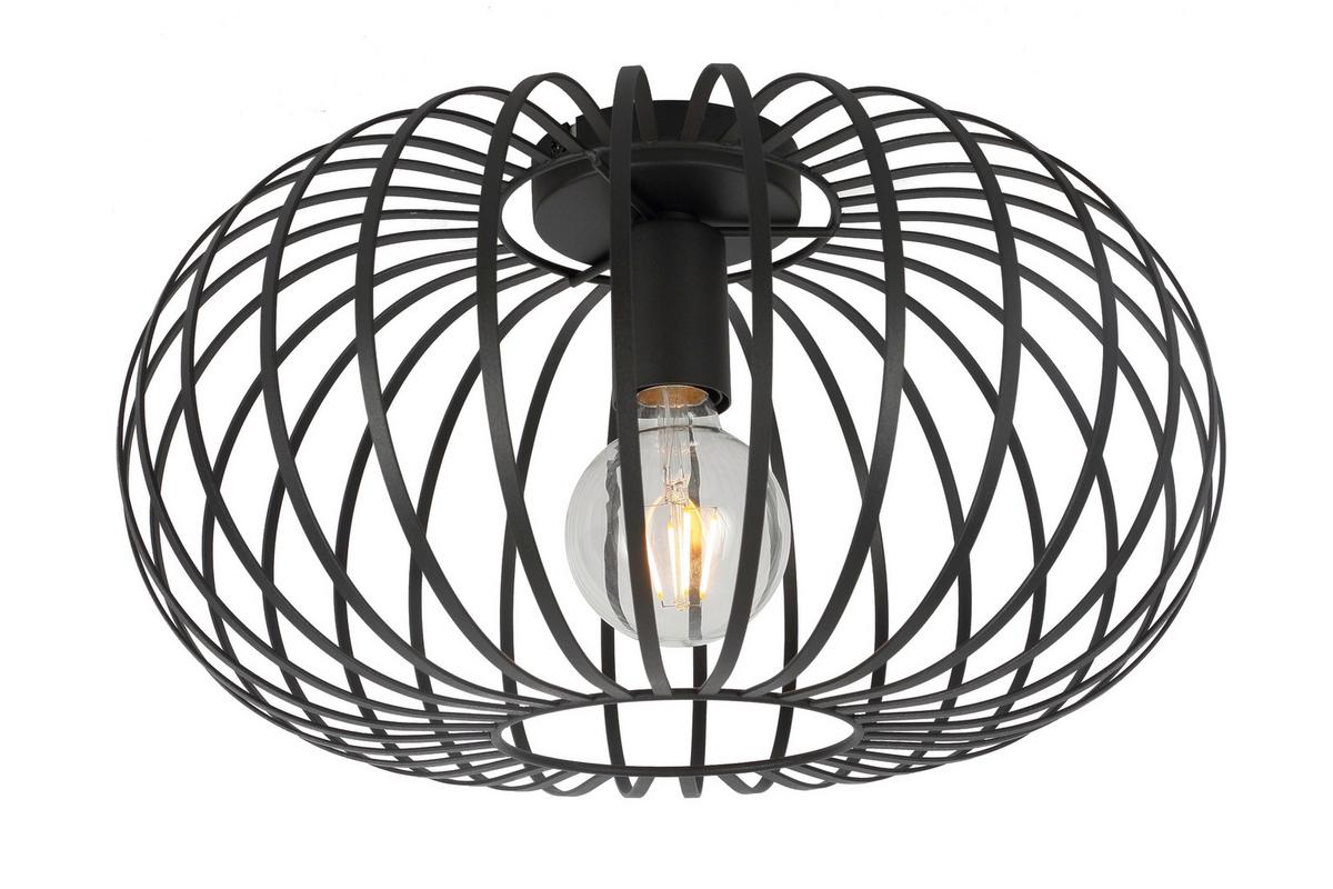 Deckenleuchte Corina - Schwarz, MODERN, Metall (39/22cm) - James Wood