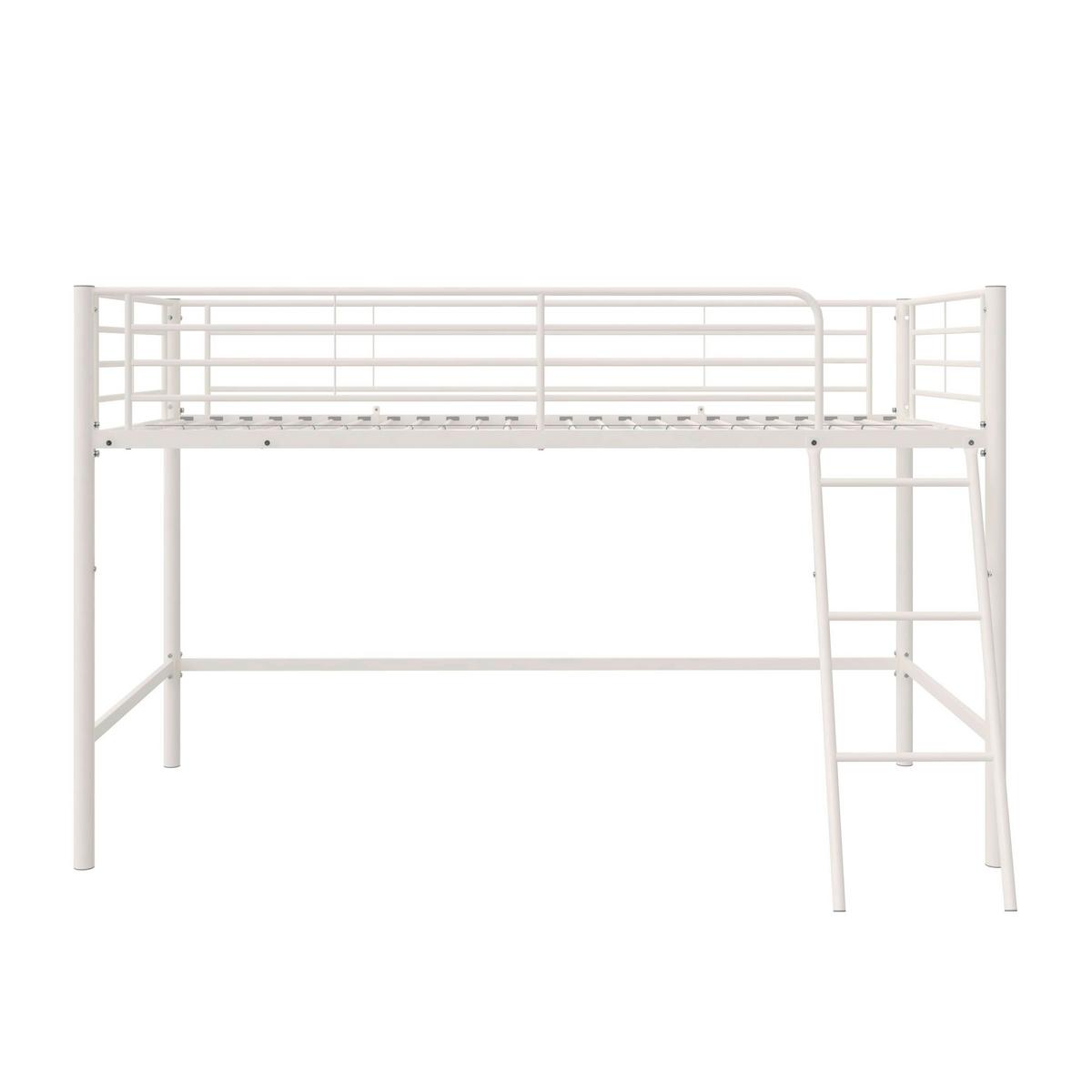 Hochbett Jodie Weiß B: 207 cm - Weiß, Design, Metall (207/129/130cm) - MID.YOU