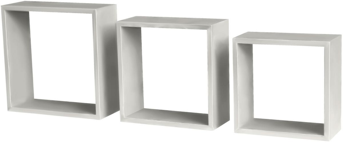 Wandregale Simple B: 30 cm Kashmir 3-Teilig - MODERN, Holzwerkstoff/Kunststoff (30-27-24/30-27-24/12cm)