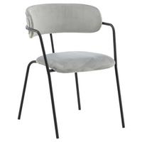 Stuhl-Set Arrow - Schwarz/Grau, Design, Textil/Metall (58/79/61cm) - Livetastic