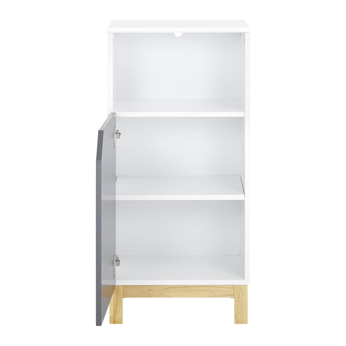 Spodná skrinka ROCCO - sivá/biela, Modern, drevo (42,6/90/35cm) - Bessagi Home