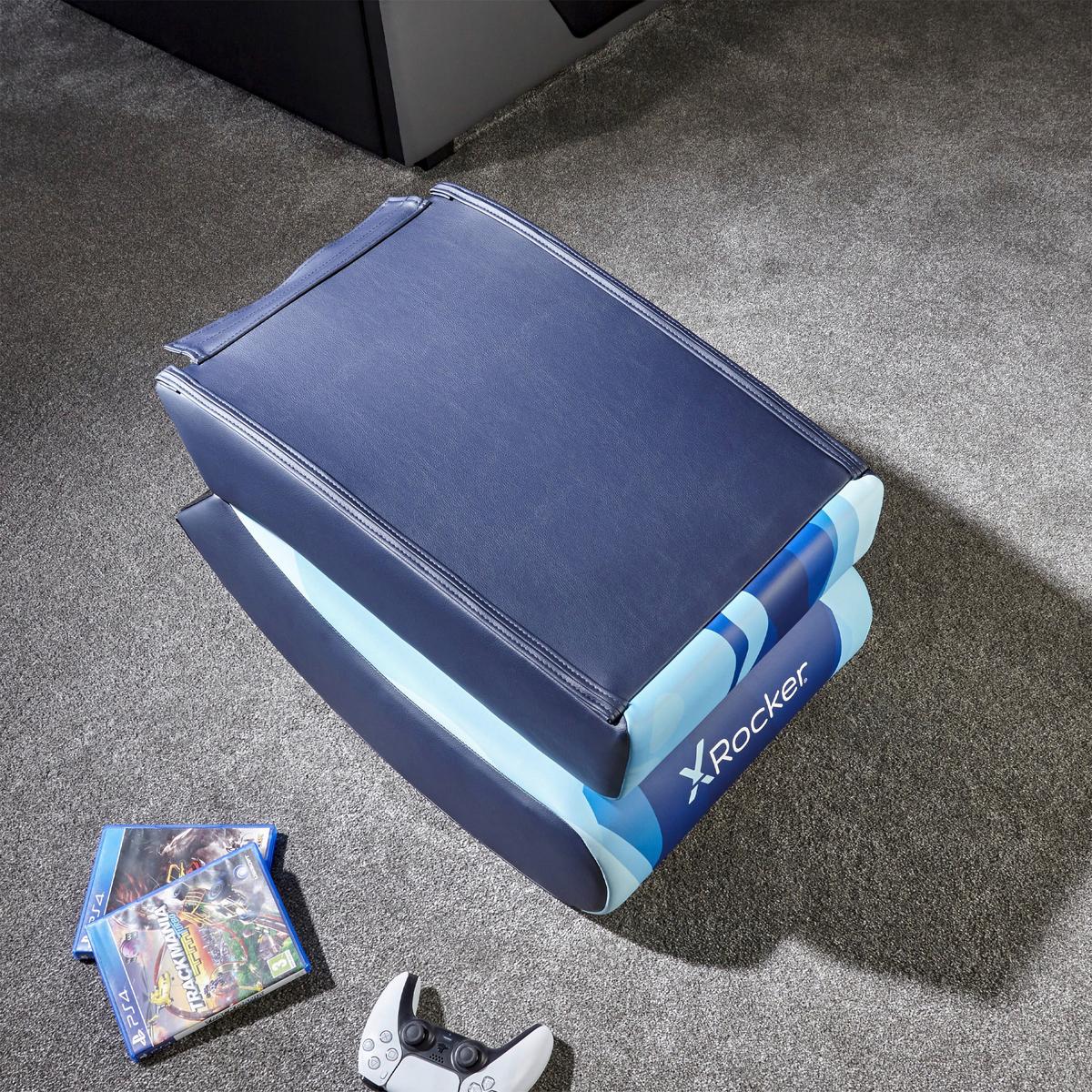 Gamingsessel Video Rocker - Blau, MODERN, Textil (41/65/85cm) - X Rocker