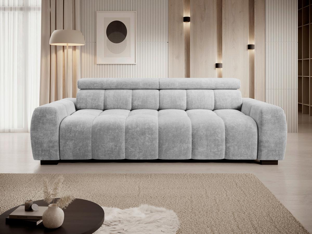 Bigsofa Bull Webstoff Greige, B: 248 Cm - Greige/Schwarz, Trend, Textil (248/77-97/108cm) - Luca Bessoni