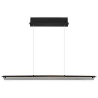 LED-Hängeleuchte 17017s - Schwarz/Grau, Design, Glas/Metall (100/12/150cm) - Globo
