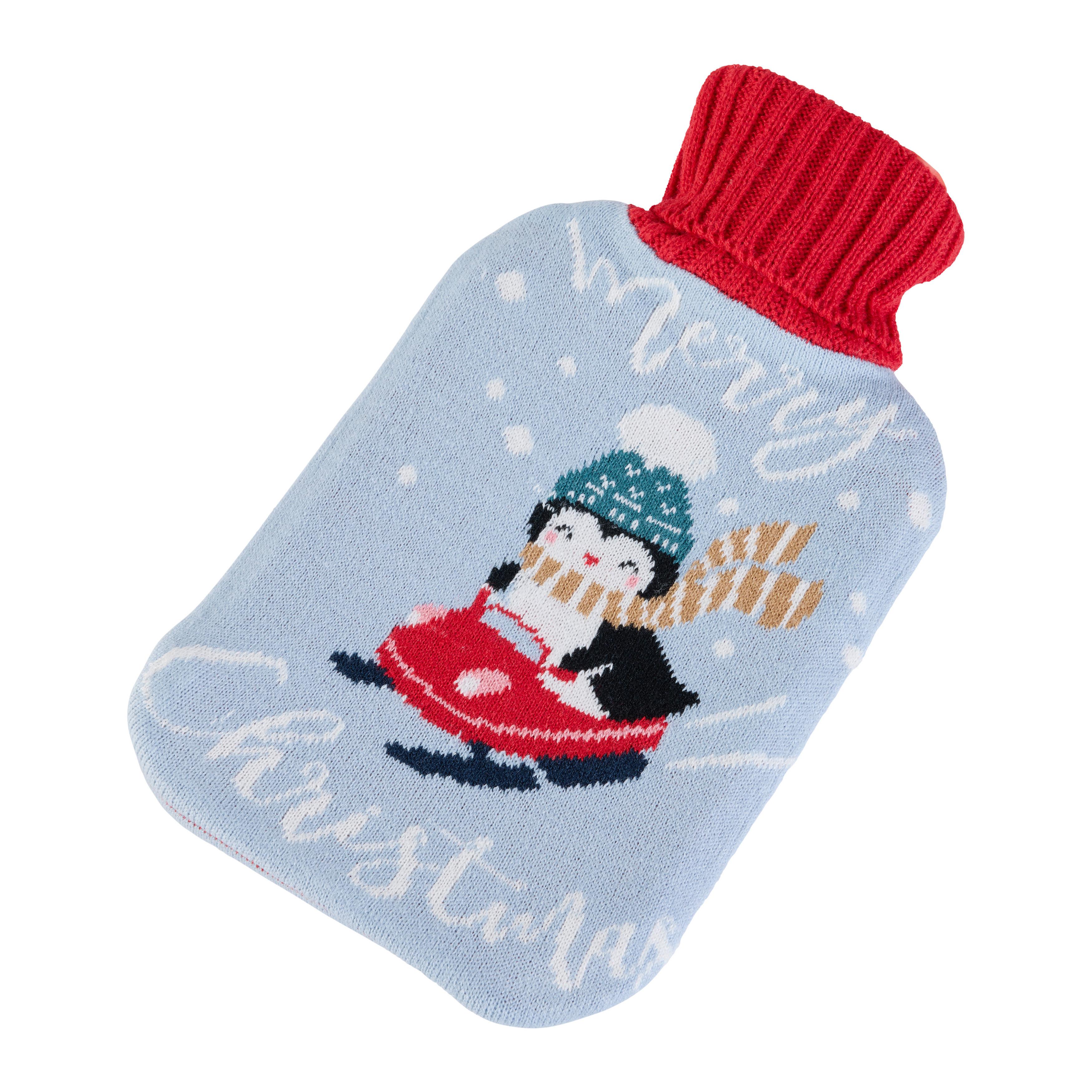 OHŘÍVACÍ LÁHEV SOPHIE -KMA- - šedá/modrá, textil/plast (2l) - Mömax