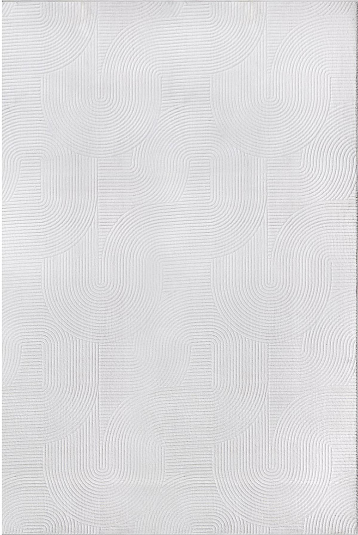 Webteppich Stilo - Weiß, KONVENTIONELL, Textil (200/280cm)