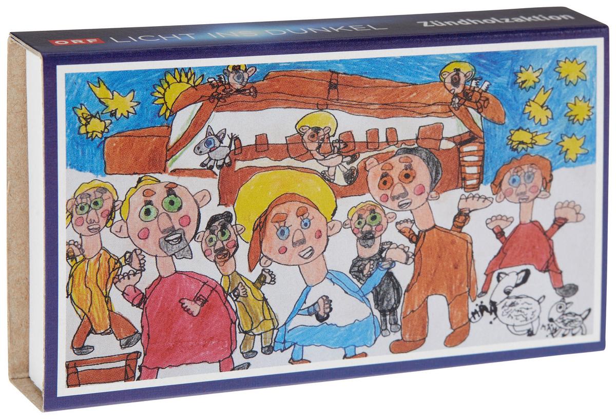 Anzünder 59024 "licht Ins Dunkel" - Blau/Multicolor, KONVENTIONELL, Holz/Papier (11/6,5/2cm)