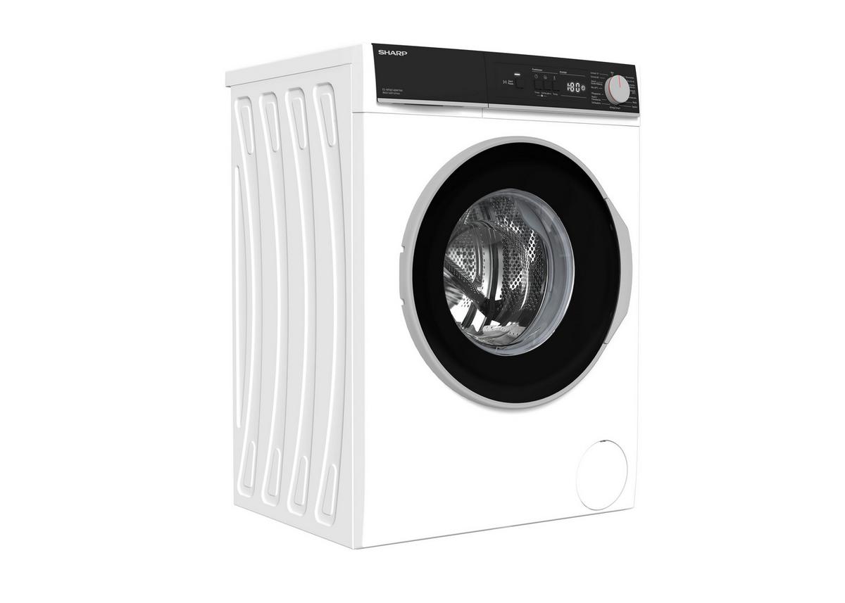 Waschmaschine ES-NFA814BW1NA-D E, EEKL: A, Füllmenge 8 kg - Schwarz/Weiß, Trend, Kunststoff (59,7/84,5/52,7cm)