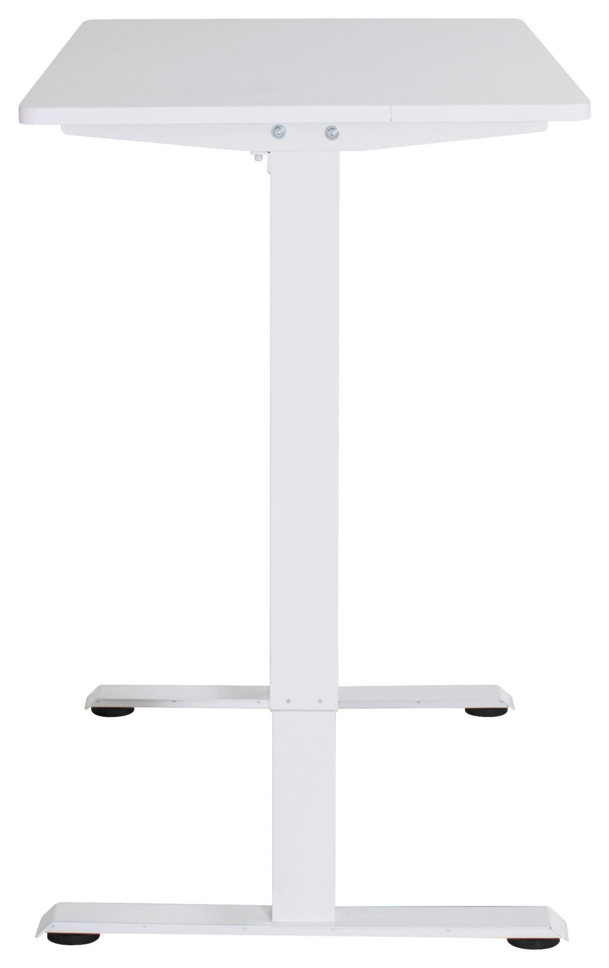 Psací stůl EMIL II - bílá, Moderní, kov/kompozitní dřevo (120/118/60cm)