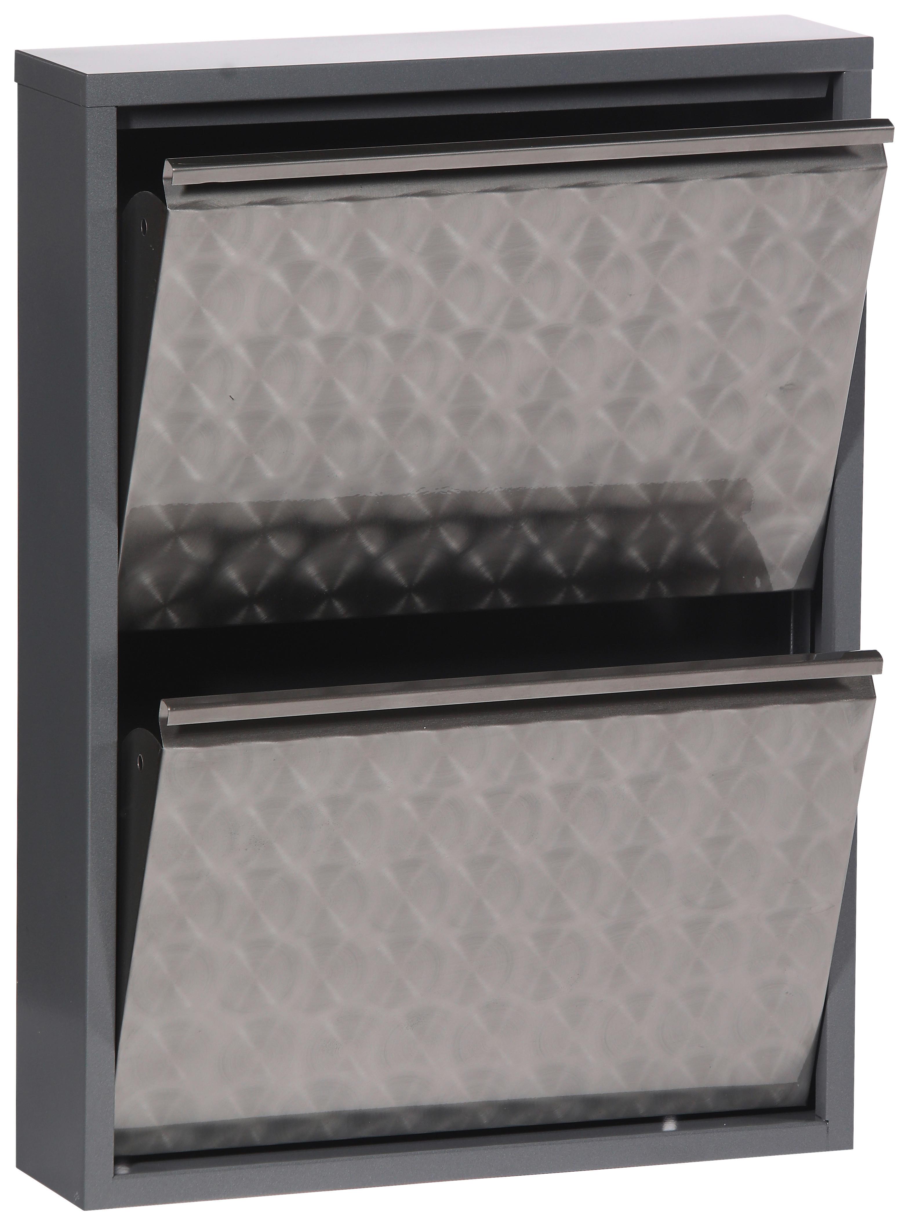 Schuhkipper Mac Grau Metall 2 Klappen B: 50 cm