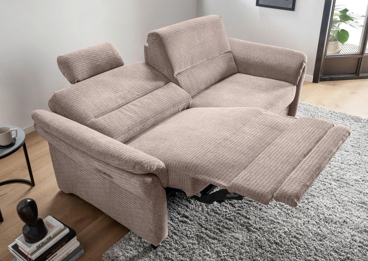 3-Sitzer-Sofa Cavoli, Beige L B: 192 cm - Beige/Schwarz, MODERN, Textil (192/90/89cm) - Livetastic