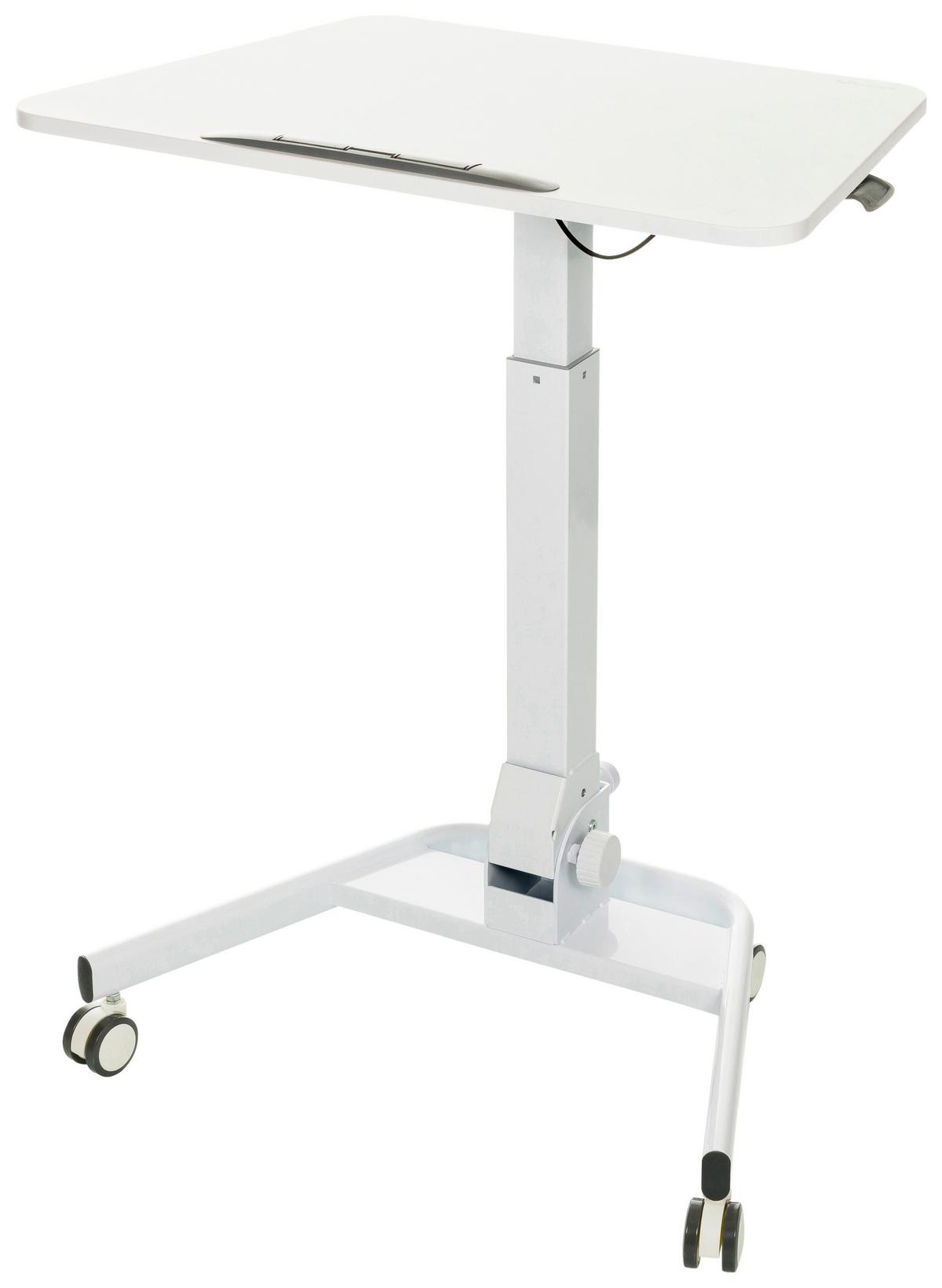 Sitz/stehtisch, Arbeitstisch Stand Vm-Su Ii - Weiß, Basics, Holzwerkstoff/Kunststoff (73/50/77cm) - MID.YOU