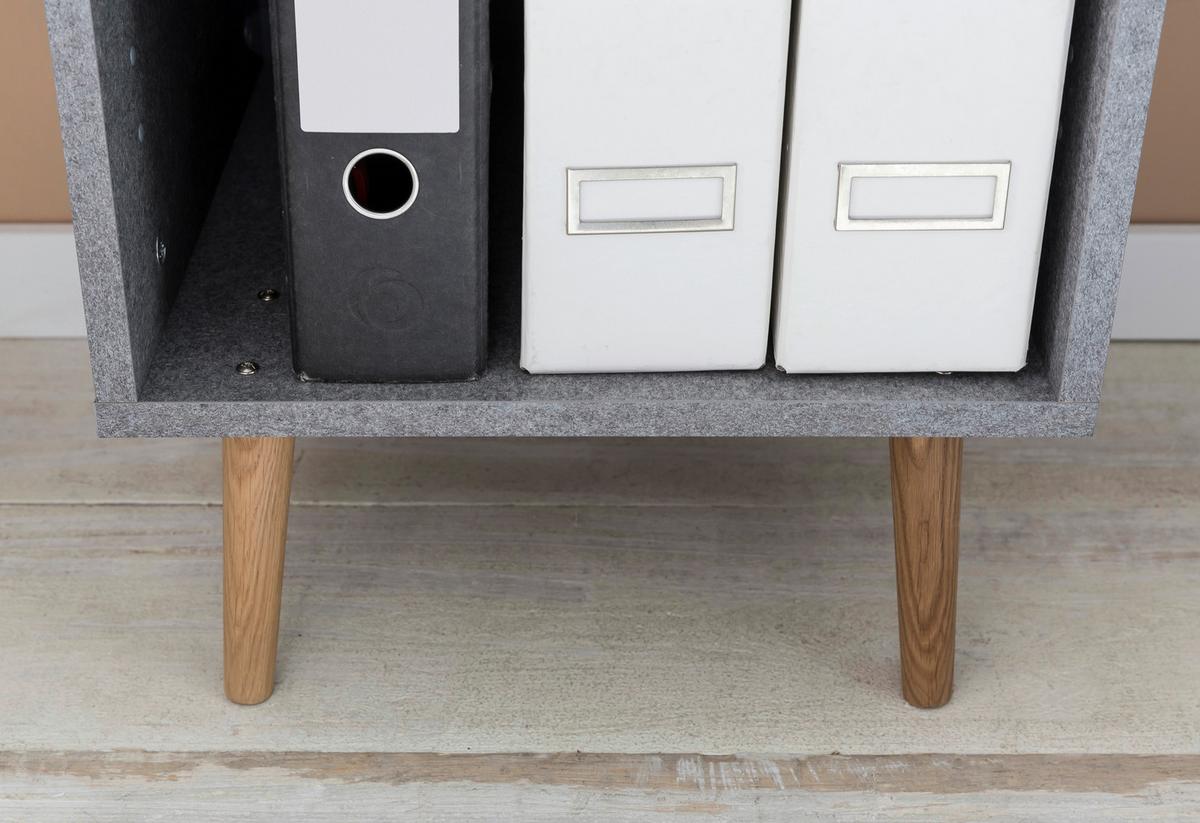 AKTENSCHRANK JONTE H 400 R - Grau, MODERN, Holzwerkstoff (40,2/195,7/39cm)