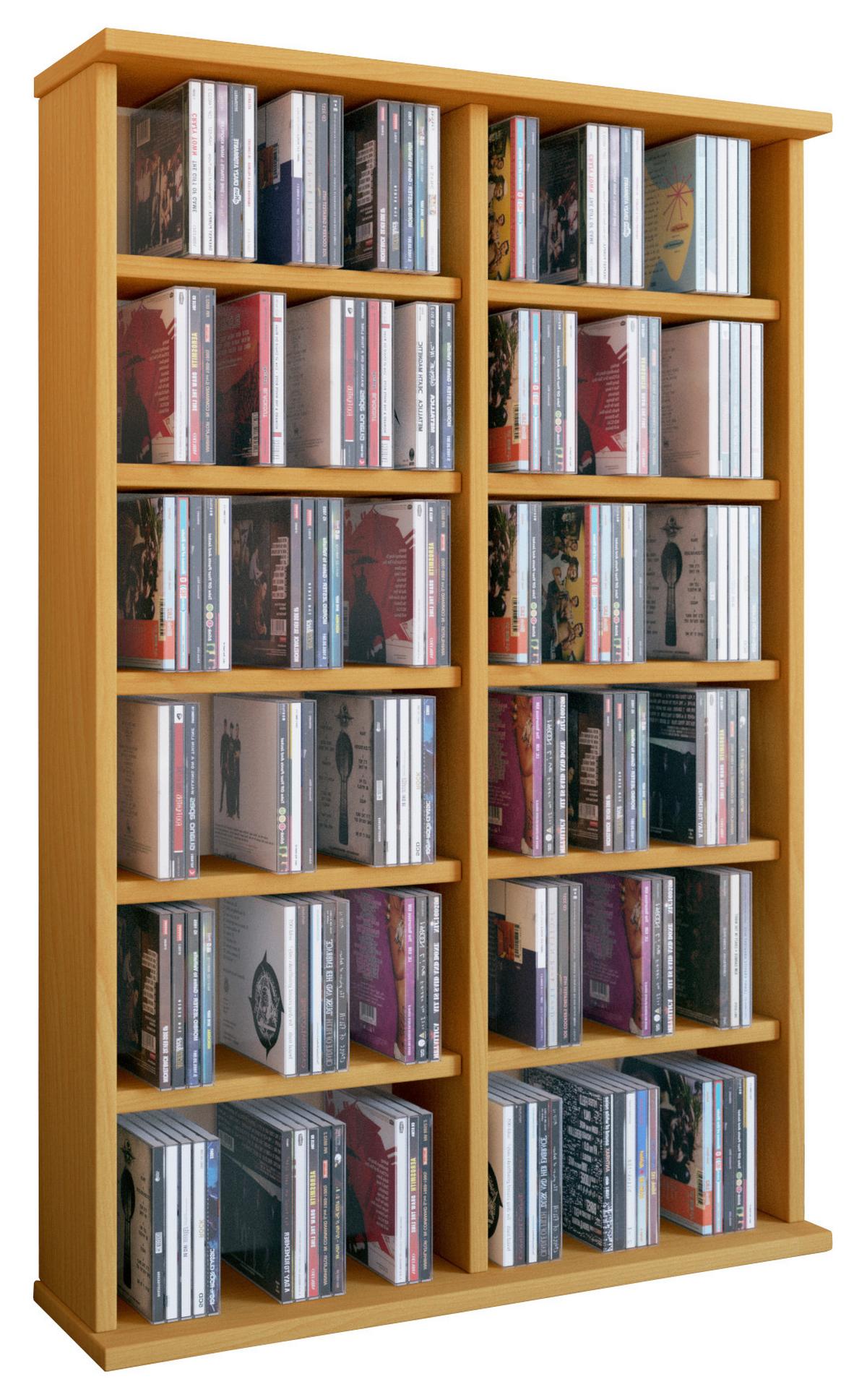 Cd Regal Ronul 60 Cm Buche Dekor - Buchefarben, KONVENTIONELL, Holzwerkstoff (60/91,5/18cm) - MID.YOU