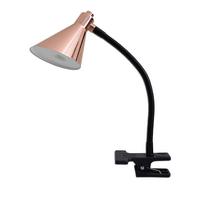 Led-klemmleuchte Schwarz/ Kupferfarben Mit Kippschalter - Schwarz/Kupferfarben, Basics, Metall (8,5/8,4cm) - Näve