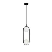 Hängeleuchte 32-10155 Cordel - Schwarz/Weiß, Design, Metall (18.5/15cm)