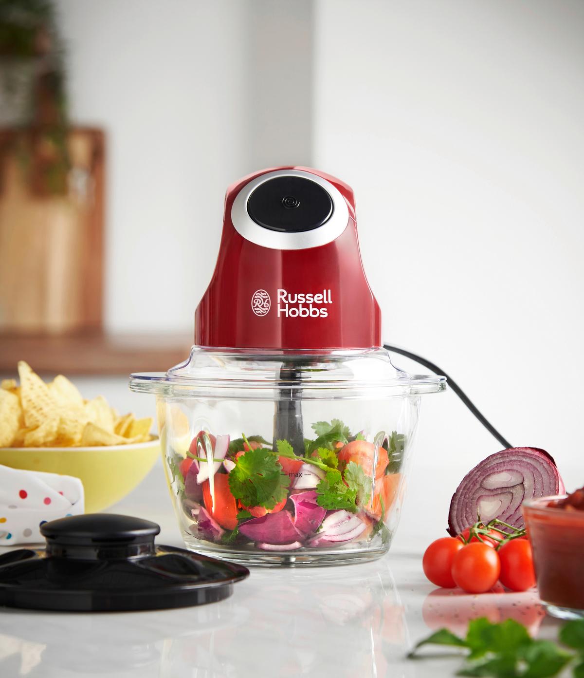 Universalmesser Desire - Rot/Schwarz, Basics, Kunststoff (15,8/23,1/18,4cm) - Russell Hobbs
