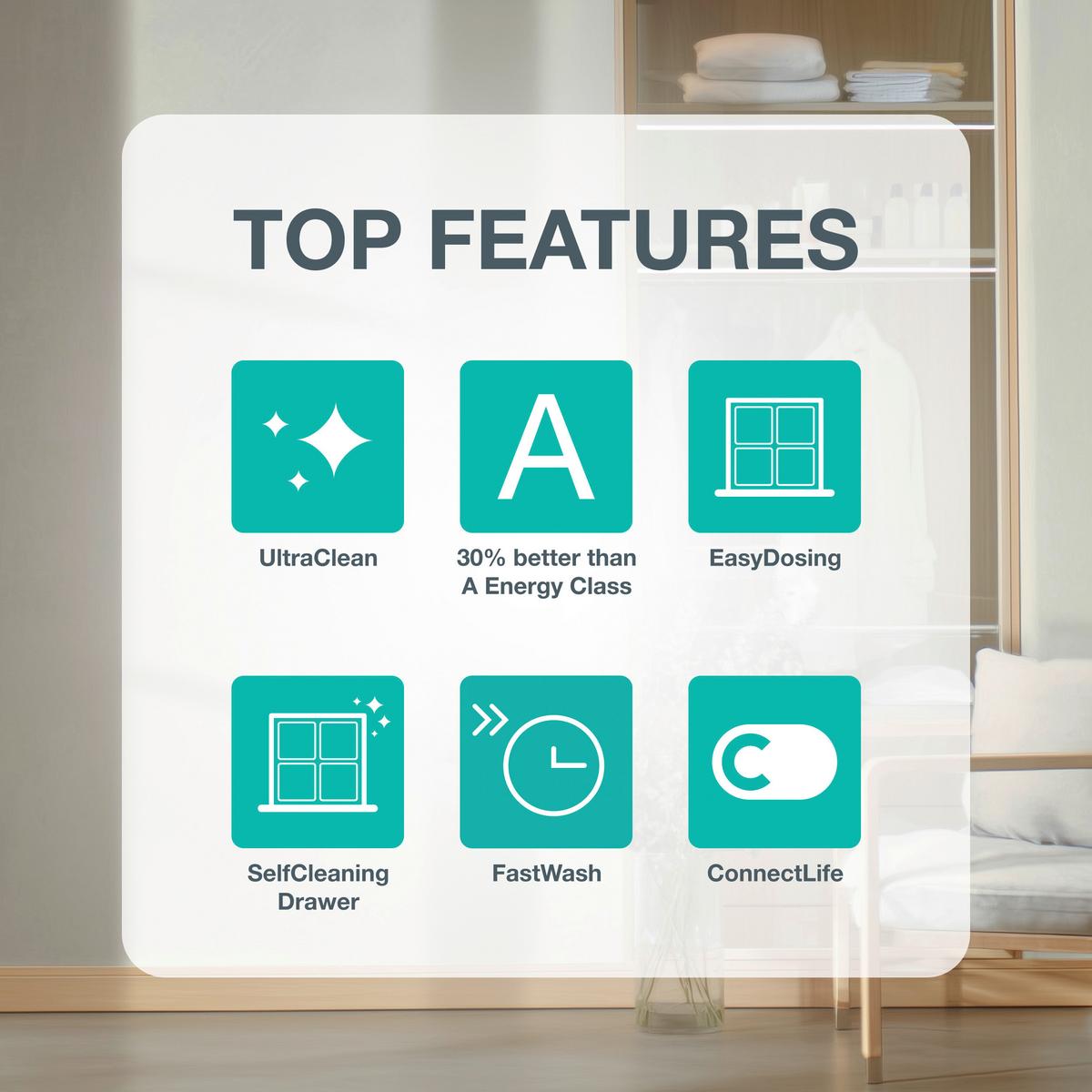 Waschmaschine Schwarz, Weiß B: 60cm - Schwarz/Weiß, Trend, Kunststoff/Metall (60/85/54cm) - Hisense