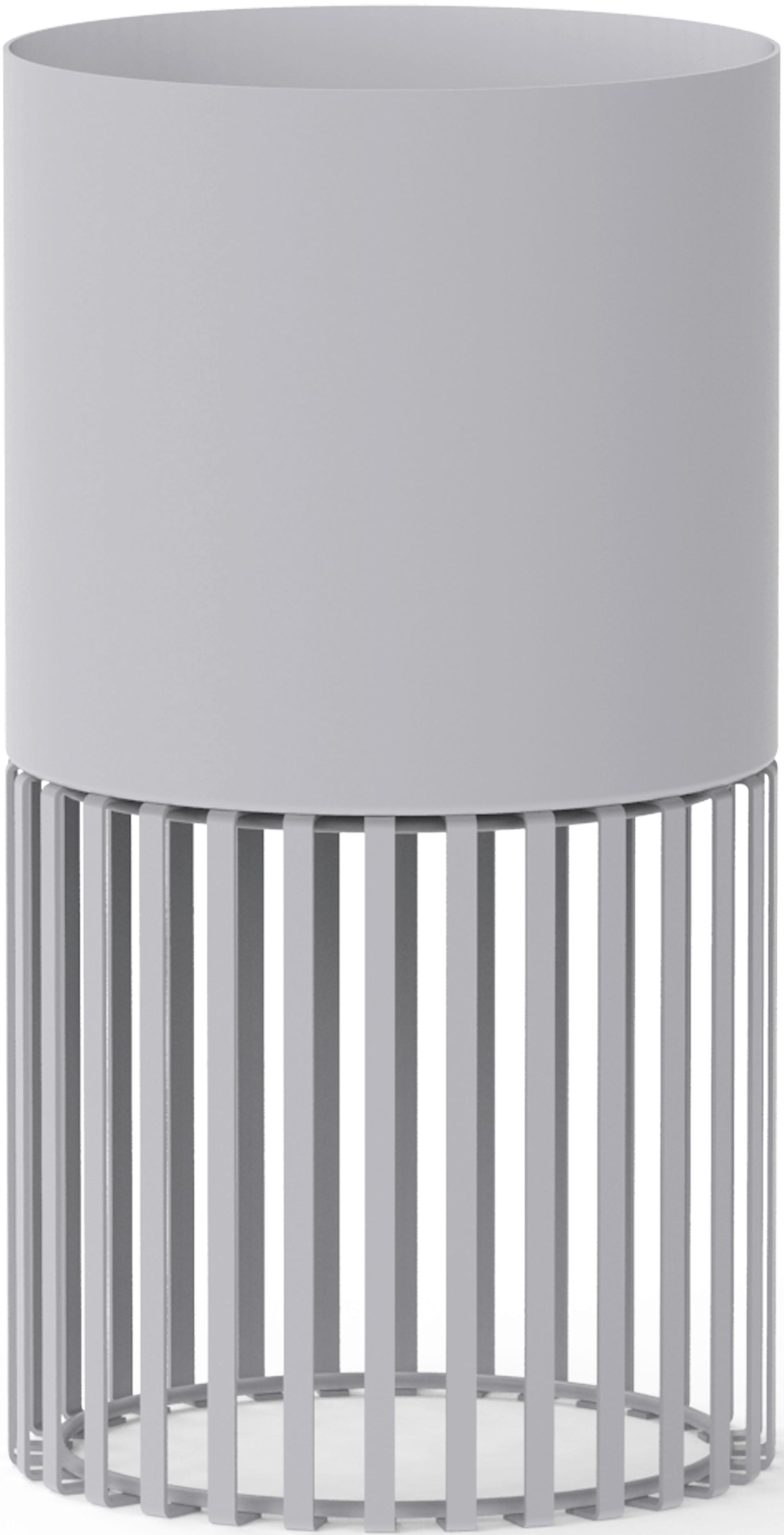 Květináč ELLA - světle šedá, kov (13/24cm) - Mömax