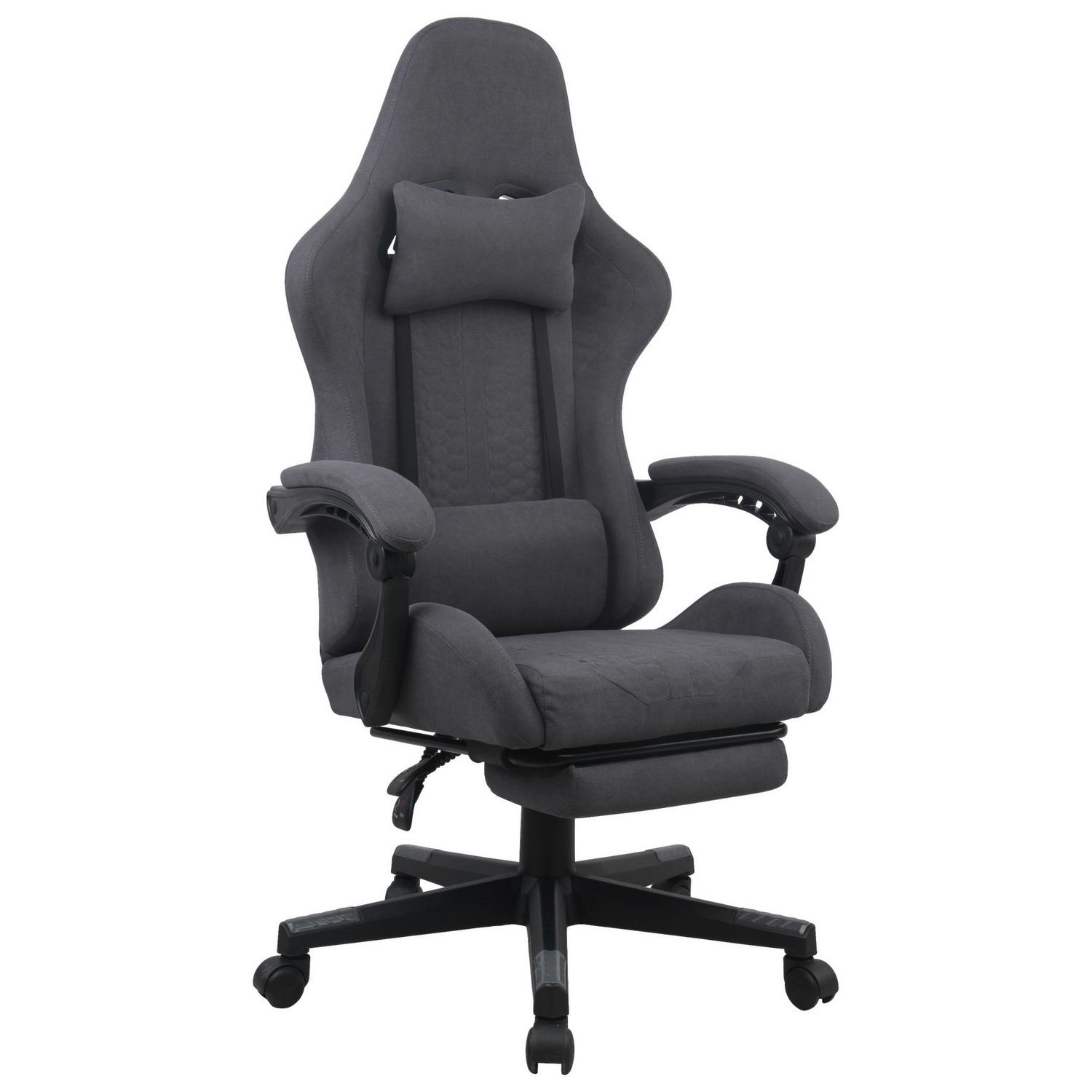 Chefsessel Aron 2 Armstützen Grau 140 kg 63x114x62 cm