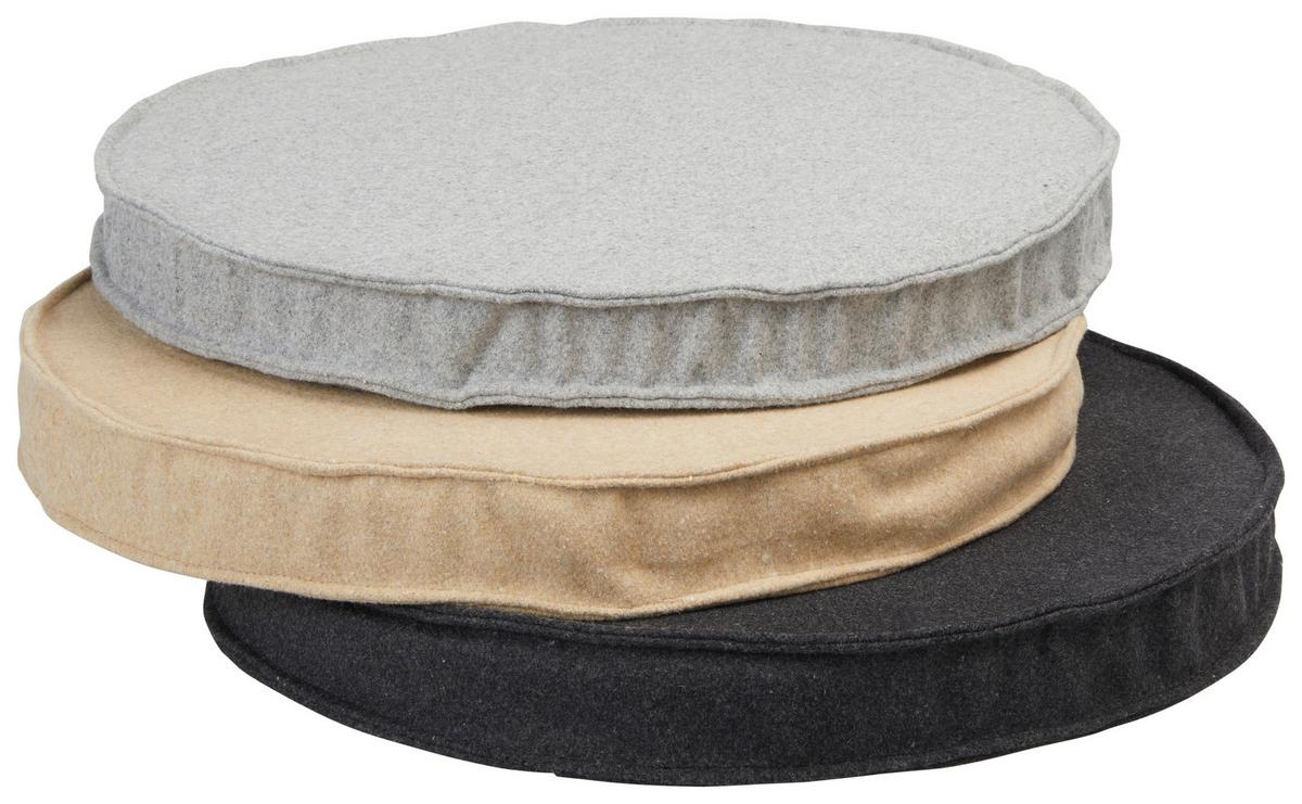 Sitzkissen Stockholm - Grau, MODERN, Textil (40/4cm) - Luca Bessoni