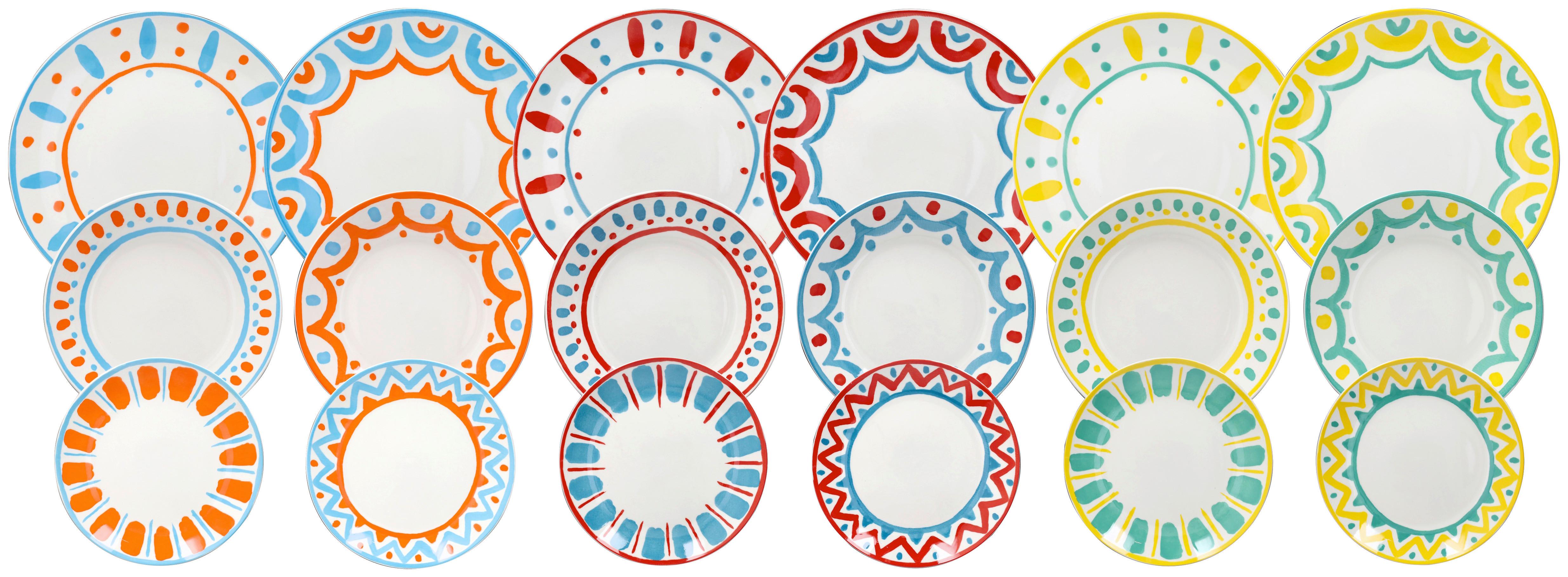Tafelservice Miguel - Multicolor, Design, Keramik - Luca Bessoni