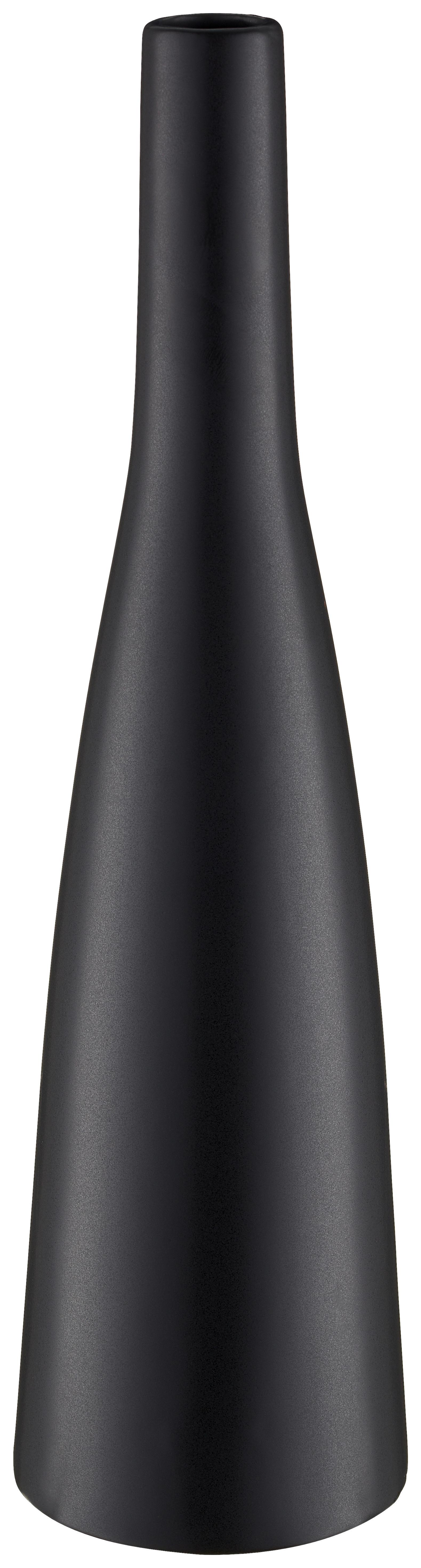 Váza PLANICO, v: 33 cm - černá, Moderní, keramika (33cm) - Mömax