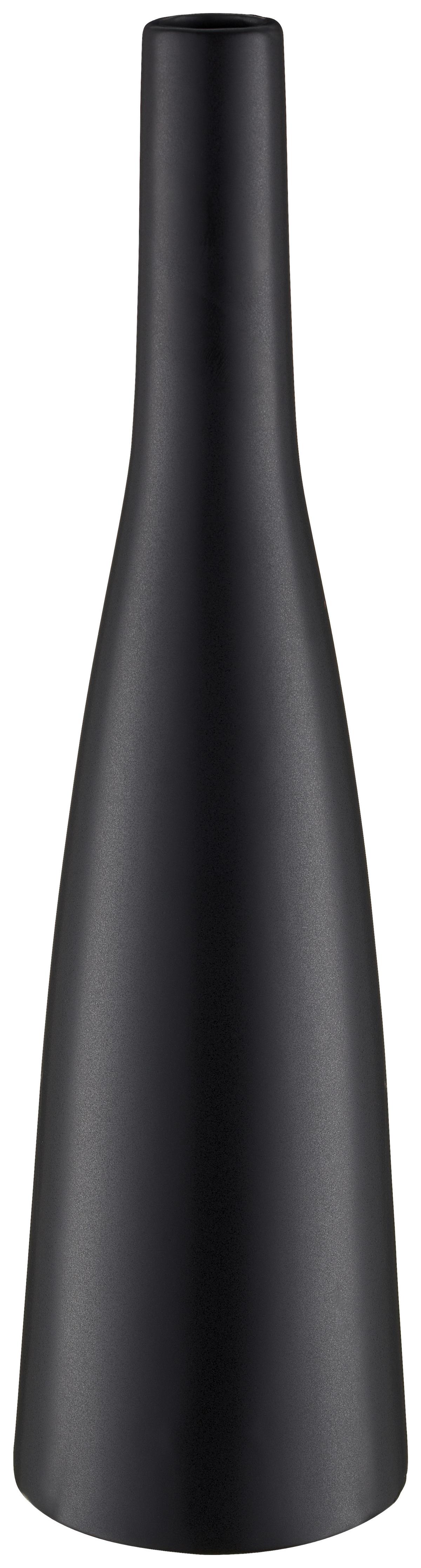 Váza PLANICO, v: 33 cm - čierna, Modern, keramika (33cm) - Mömax